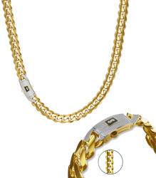 Heratis Forever Monaco Chain szett Classic Plain Pavé zárral 9, 5 mm IZ30230USAS