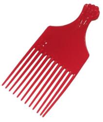 EF-ES afro fésű, piros - hairpower