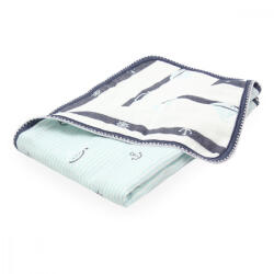 Scamp hatrétegű takaró 75*100 cm - Blue Ancora - babastar