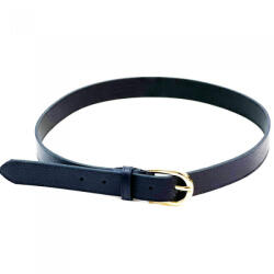  Valódi bőr női öv 3 cm széles sötétkék színű prémium olasz 115 cm (na-1244-blue)