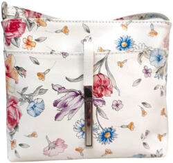 Made in Italy Valódi bőr női táska nyári virágmintás kisméretű crossbody (na-1986-flower)