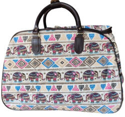 Leonardo da Vinci Gurulós utazótáska elefántos nagyméretű 2 kerekű 55 cm (le-017-beige)