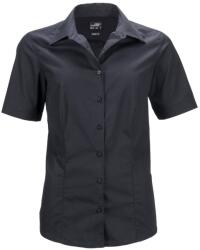 James & Nicholson (Daiber) Női rövidujjú ing JN643 - Fekete | 2XL (1-JN643-1748382)