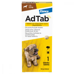 AdTab rágótabletta kutyáknak 1db (1, 3-2, 5kg) 56mg - tenyesztoitap