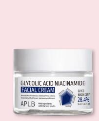 APLB Cremă de față cu acid glicolic și niacinamidă Glycolic Acid Niacinamide Facial Cream - 55 ml