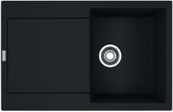 Franke Chiuveta bucatarie Franke Maris MRG 611 reversibila, 780x500mm, tehnologie Sanitized, fragranite, Matte Black (114.0630.781) Chiuveta