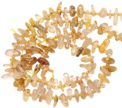 Cuart Rutilat Auriu Betigas 2-5 x 8-20 mm Margele Pietre Semipretioase pentru Bijuterii