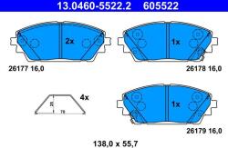 ATE Set placute frana ATE 13.0460-5522.2 (13.0460-5522.2)