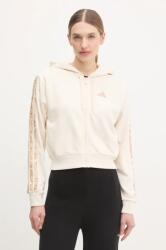 Adidas felső Essentials Animal bézs, női, mintás, kapucnis, JM1665 - bézs L