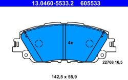 ATE Set placute frana ATE 13.0460-5533.2 (13.0460-5533.2)