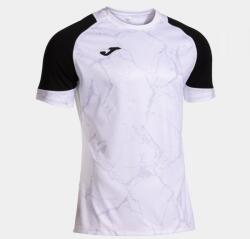 Joma HISPA V SHORT SLEEVE T-SHIRT dressz / póló fehér fekete M