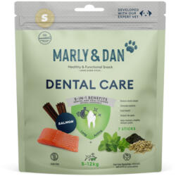  MARLY&DAN MARLY&DAN Dental Care Sticks, XS-S, Somon, punguță recompense funcționale fără cereale câini, sensibilități dentare, 100g