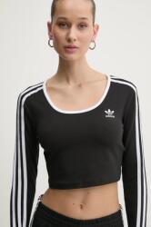 Adidas hosszú ujjú 3S LS CROP női, fekete, JD4624 - fekete L