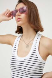 Abercrombie & Fitch top női, fehér - fehér XXS - answear - 7 090 Ft