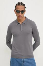 HUGO BOSS pulóver könnyű, férfi, szürke, 50532050 - szürke XXL