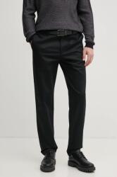 Giorgio Armani nadrág férfi, fekete, egyenes, XM000134 AF10517 - fekete 36