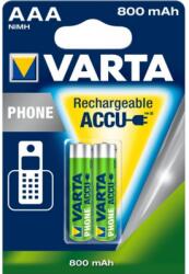 VARTA 58398101402 Phone AAA akkumulátor 800 mAh (2db/csomag) (58398101402)