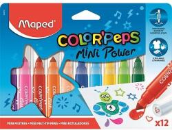 Maped Color Peps Mini Power Filctoll - Kimosható, 6, 5 mm, 12db-os Készlet