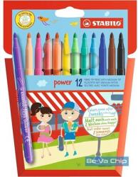 STABILO POWER 12db-os vegyes színű filctoll készlet (280/12-01)