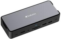 Verbatim USB-C Pro Docking Station CDS-15S, 15ports: SSD, USB A/C, HDMI, DP, Audio, SD+microSD, RJ45 (32173)
