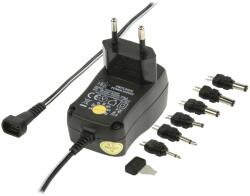 Nedis Univerzális Hálózati Adapter 3 / 4.5 / 5 / 6 / 7.5 / 9 / 12 VDC 1, 5 A Fekete -ACPA001 1000mA (acpa001)