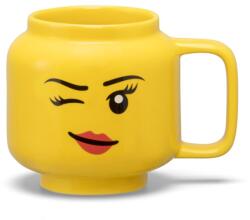 Kerámia bögre, LEGO modell, sárga, 255ml (ZB-173202)