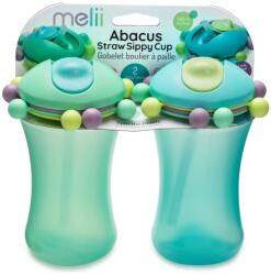 Melii Set 2 Cani Cu Pai Abacus, Melii, Albastru&verde (ml12050) Set pentru masa bebelusi