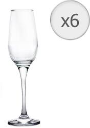 Pasabahce Amber pezsgőspohár készlet, 6 darab, 200ml