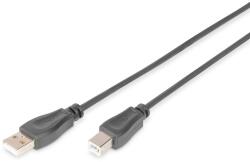 ASSMANN AK-300105-018-S USB kábel USB 2.0 1, 8 M USB A USB B Fekete (AK-300105-018-S)