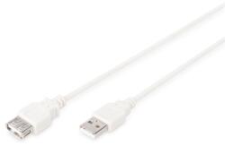 ASSMANN AK-300202-018-E USB kábel USB 2.0 1, 8 M USB A Bézs (AK-300202-018-E)