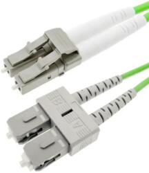 Emtex Patchcord FO SC/PC-LC/PC, MM OM5 50/125, manta LSZH 3.0mm, duplex 1m - EMTEX (SC-LC-MM5/DX-1)