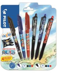 Pilot Rollertoll készlet, 0, 35 mm, nyomógombos, PILOT Frixion Ball / Frixion Ball Plus , 3különböző szín+One Piece matrica (PBLI449522)