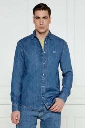 Tommy Hilfiger Camasa Tommy Jeans din denim cu capse XL INTL Albastru inchis