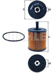 MAHLE Filtru ulei MAHLE OX556D (OX556D)
