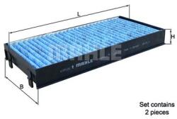 MAHLE Filtru, aer habitaclu MAHLE LAO221S (LAO221S)