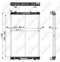 NRF Radiator, racire motor NRF 509885 (509885)