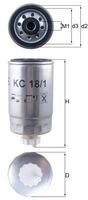 MAHLE filtru combustibil MAHLE KC181 (KC181)