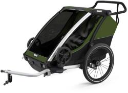 Thule Gyermek utánfutó Chariot Cab2 CypresGreen (8344773)