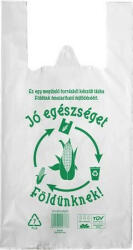  Ingvállas tasak, lebomló, 24x45x0, 022cm " Jó egészséget Földünknek"