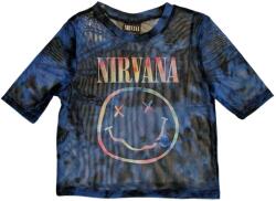 Nirvana Ing Pastel Happy Face Ladies Blue S (NIRVMCT80LBL01)