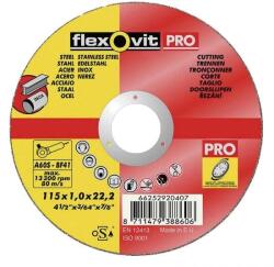 Flexovit Pro vágókorong 125x1, 0x22, 2mm fém-inox (66252850446) - pepita