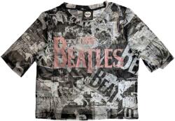 The Beatles Ing All-Over-Print & Drop T Logo Ladies White L (BEATMCT555LW03)
