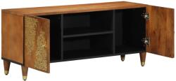 vidaXL ТВ шкаф Меден кафяв 105 x 33 x 46 см Солидно мангово дърво (4018736)