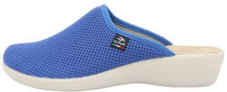 Fly Flot Saboti dama, Fly Flot, T4-368-FE-Albastru, de casa, textil, ortopedici, cu talpa joasa, albastru (Marime: 41)