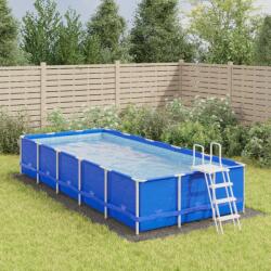 vidaXL világosszürke poliészter geotextília medencealátét 640 x 321 cm (94235) - vidaxl