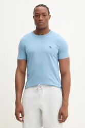 Abercrombie & Fitch pamut póló férfi, sima, KI124-5099 - kék S