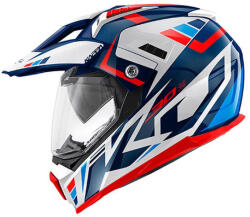 Kappa KV30 Evo enduro sisak, fehér/kék/piros S/56 (HKKV30RGYLR56)