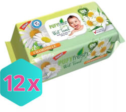  Pufy Fresh nedves törlőkendő chamomille 120db/csg KARTON - 12x120 db (K8699444263564)
