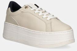 Tommy Hilfiger sportcipő TH PLATFORM SNEAKER TRIANGLE bézs, FW0FW08115 - bézs Női 41