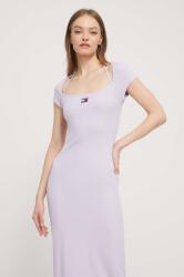 Tommy Hilfiger ruha lila, midi, testhezálló - lila L